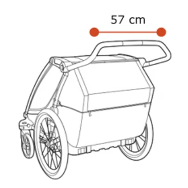 Thule Chariot Cab 2 vežimėlis