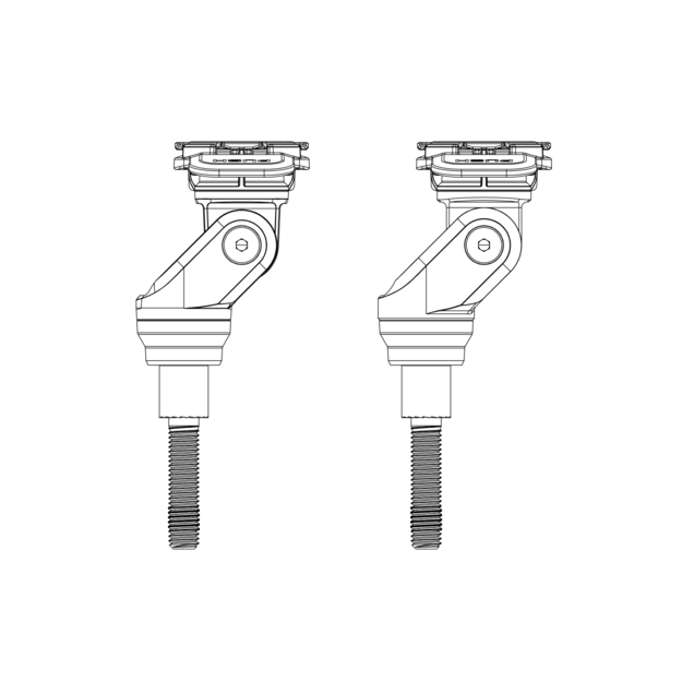 Motorcycle - Handlebar Clamp Bolt Mounts 8