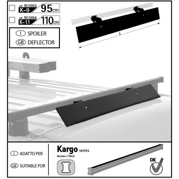 Deflektorius plieniniams skersiniams 3